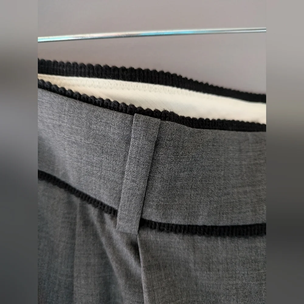 J. Crew Women's Gray Wool Blend Tailored Pants 14